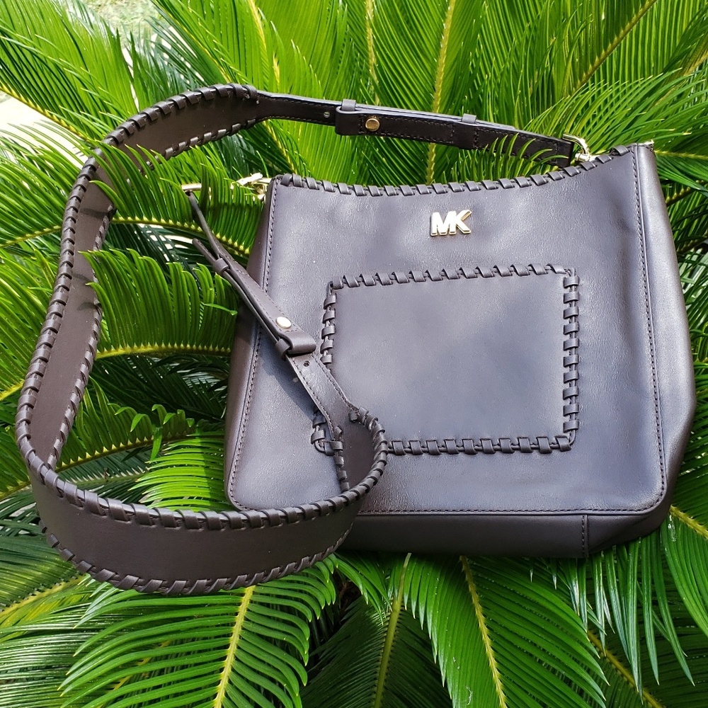 Chocolate Gloria Whipped Stitched Messenger